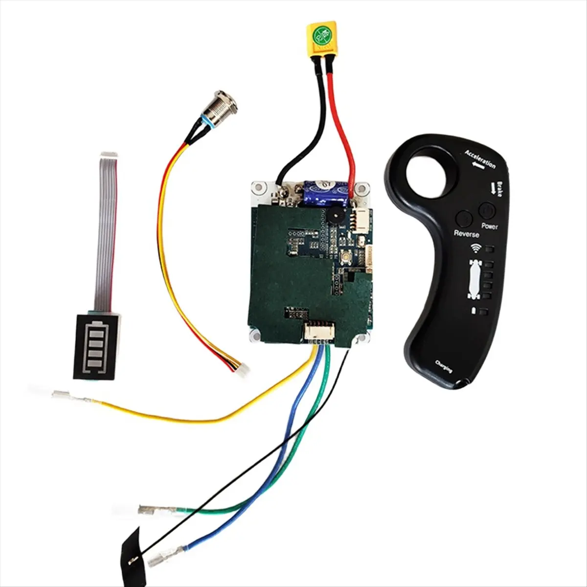 T21C Electric Skateboard Longboard Kit 10S 36V Single Drive ESC Substitute Control Mainboard with Remote for DIY Skateboard