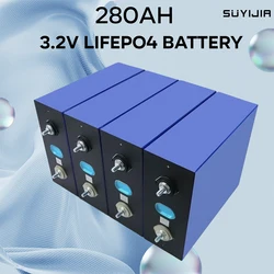 3.2V 280Ah Lifepo4 Battery DIY 12V 24V 48V 280AH Rechargeable Battery Pack for Electric Scooter RV Solar Storage System Marine