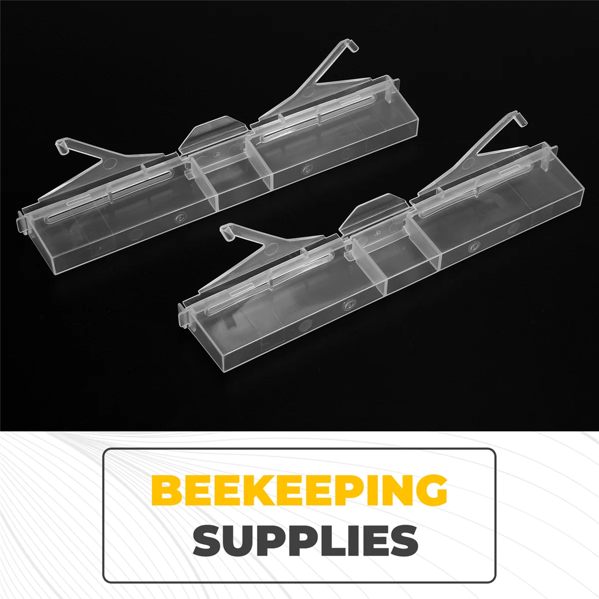 A56X 24 Packs Bee Hive Beetle Trap,Clear Plastic Reusable Beetle Blaster Trap for Hive Beetle Beekeeping Supplies