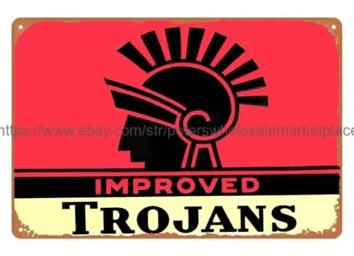 1950s CONDOMS Prophylactics metal tin sign plaque wall art restaurant pub