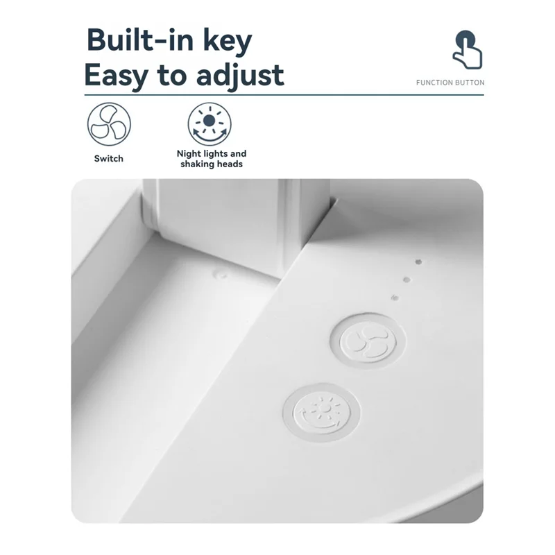 Portable Versatile 4-Season Fan With Flexible Wireless Folding Wall Hanging Year-Round Comfort A62X