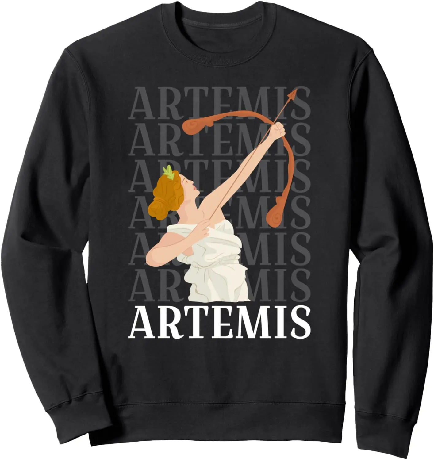 Artemis Goddess Of Hunting and the Moon Greek Mythology Sweatshirt