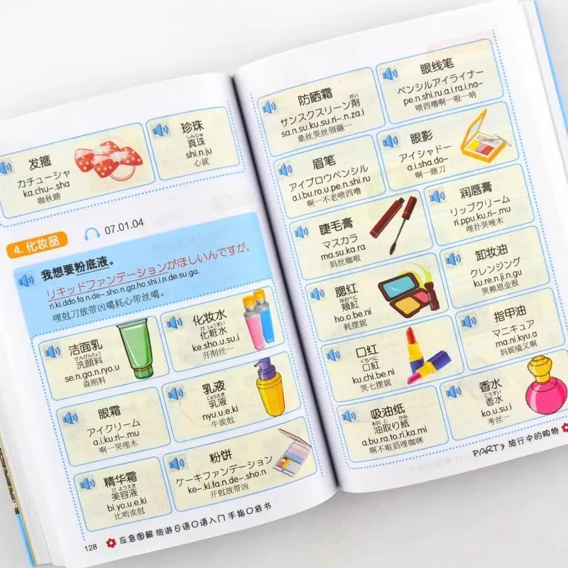 كتاب جيب أصابع السفر الياباني المصور في حالات الطوارئ للمبتدئين