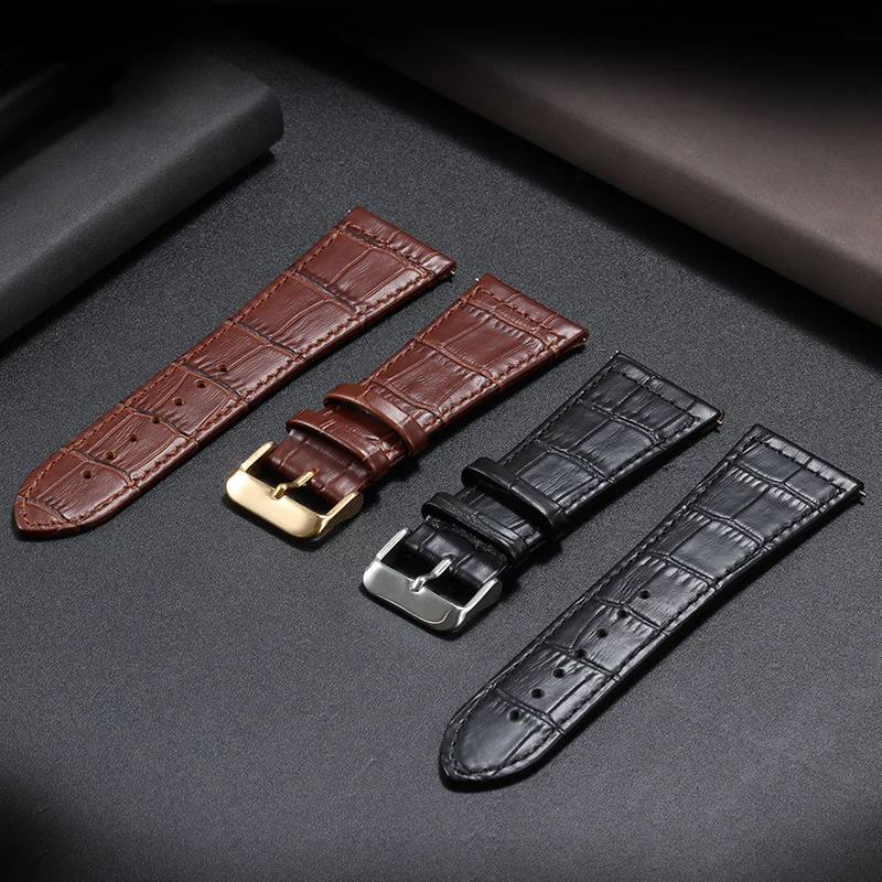 حزام بديل من الجلد الطبيعي مناسب لساعة فرانك مولر 22 26 مللي متر 6002 متر 6000H حزام ساعة للرجال والنساء