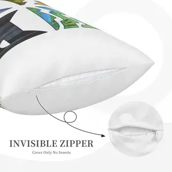 經典四勇士貓咪標誌長方形枕頭套靠墊套裝飾臥室床家居舒適抱枕 10 最佳銷售 戰士貓 - №9