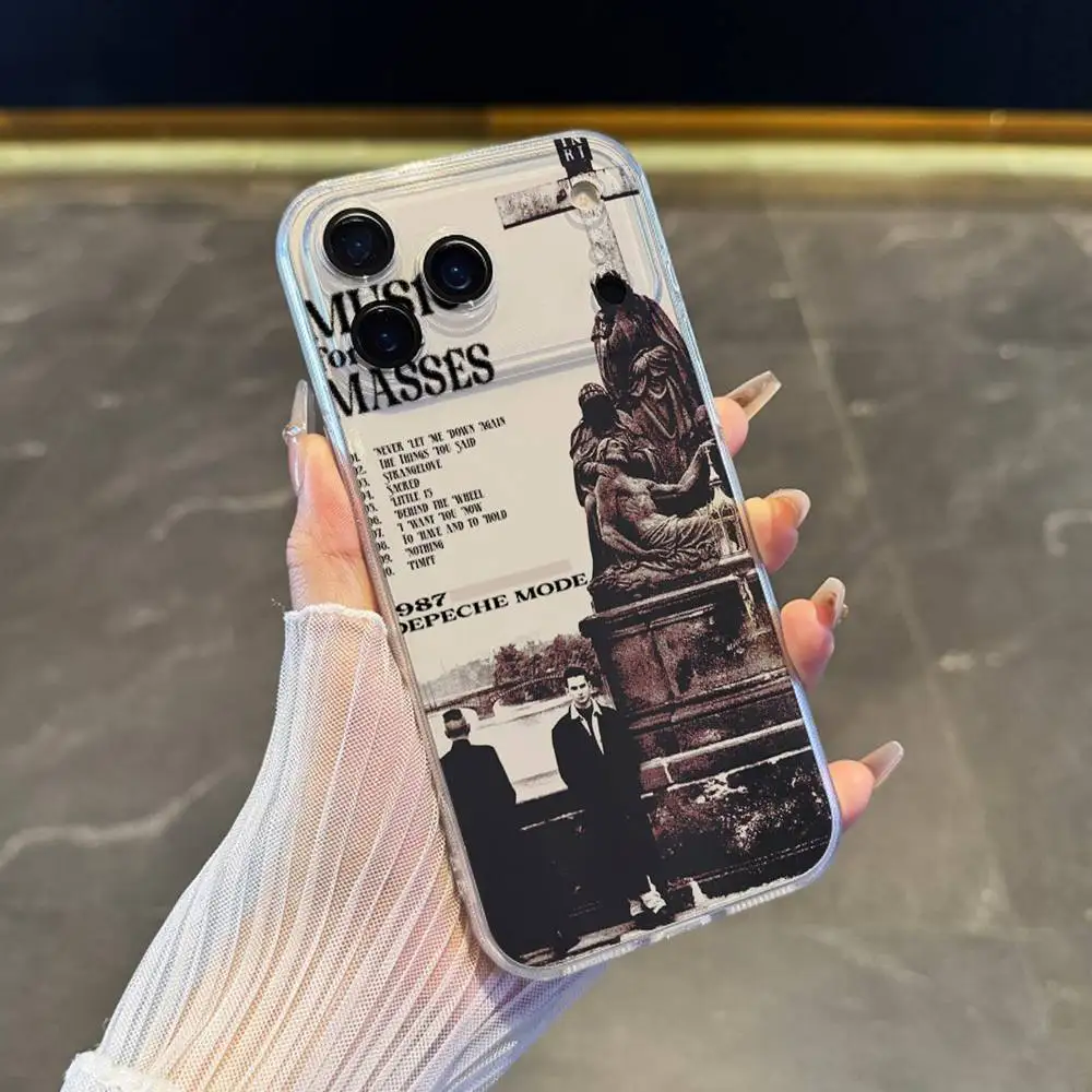 Чехол для телефона D-DepecheS Mode для iPhone 17,16,15,14,13,12,11 Pro,Max,Plus,X,XS,XR,SE4,E Mini, прозрачный мягкий чехол