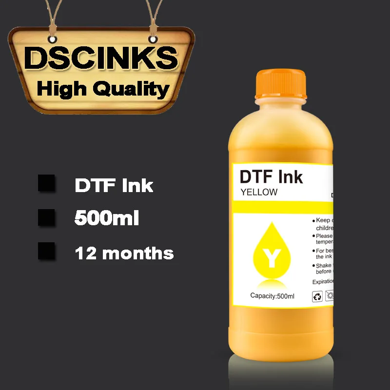 500ML ECO DTF ink for direct transfer film for PET film L1800 L805 1390  &  I3200 4880 4800 DX5 large format DTF I3200 printer