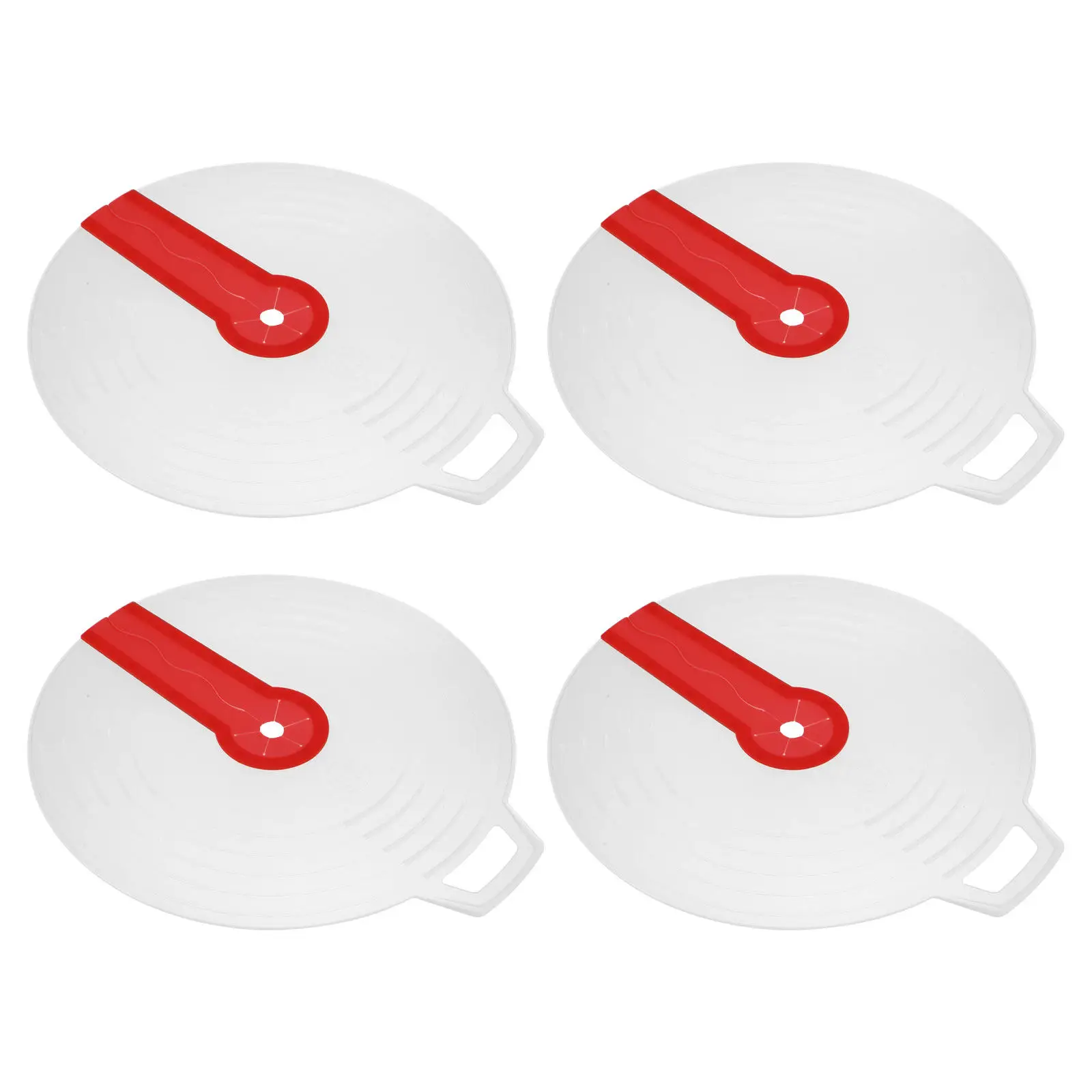 

4Pcs Bowl Splatter Guard for Hand Mixer Mixing Cover Anti Splash Lid Silicone Whisk Shield Cooking Baking Tool