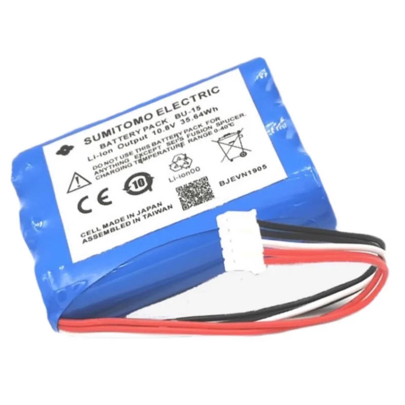 

New Battery for Sumitomo T-400S Fiber Fusion Splicer Heater Li-ion 18650 Rechargeable Replacement 10.8V 2600mAh 3300mAh BU-15