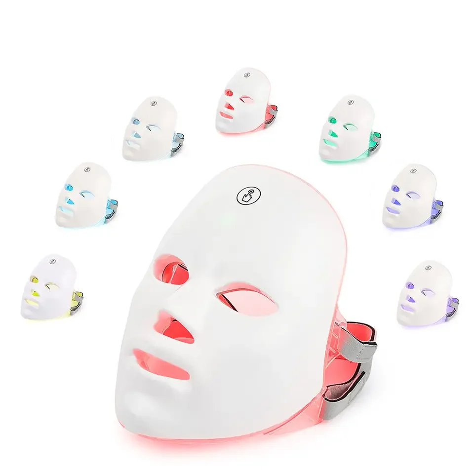 7 cores LED luz para uso doméstico pele levantamento facial máscara facial dispositivo de beleza