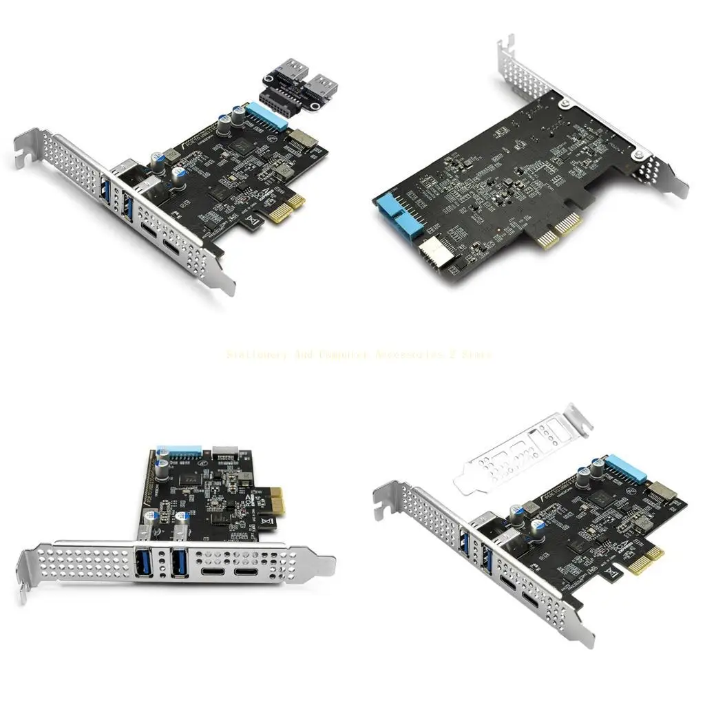 

Совместимый адаптер PCIe PCIEX4 X16 с двойным портом 10 Гбит/с, драйвер не требуется