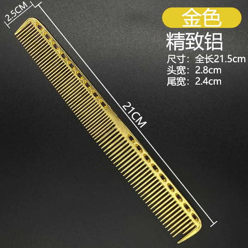 1 adet Aluminuml saç tarak Pro kuaför Combs рсаесberber aletleri для я ооооhair saç kesme boyama saç fırçası Salon Accessaries
