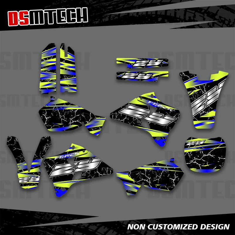 

DSMTECH Motorcycle New Style TEAM GRAPHICS BACKGROUNDS DECALS STICKERS Kits For Yamaha YZ125 YZ250 1996 - 2001 YZ125 YZ250