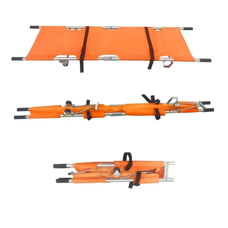 

Durable Orange Waterproof Portable Emergency Stretcher First-Aid Device Foldable for Quick Response in Emergency Situations