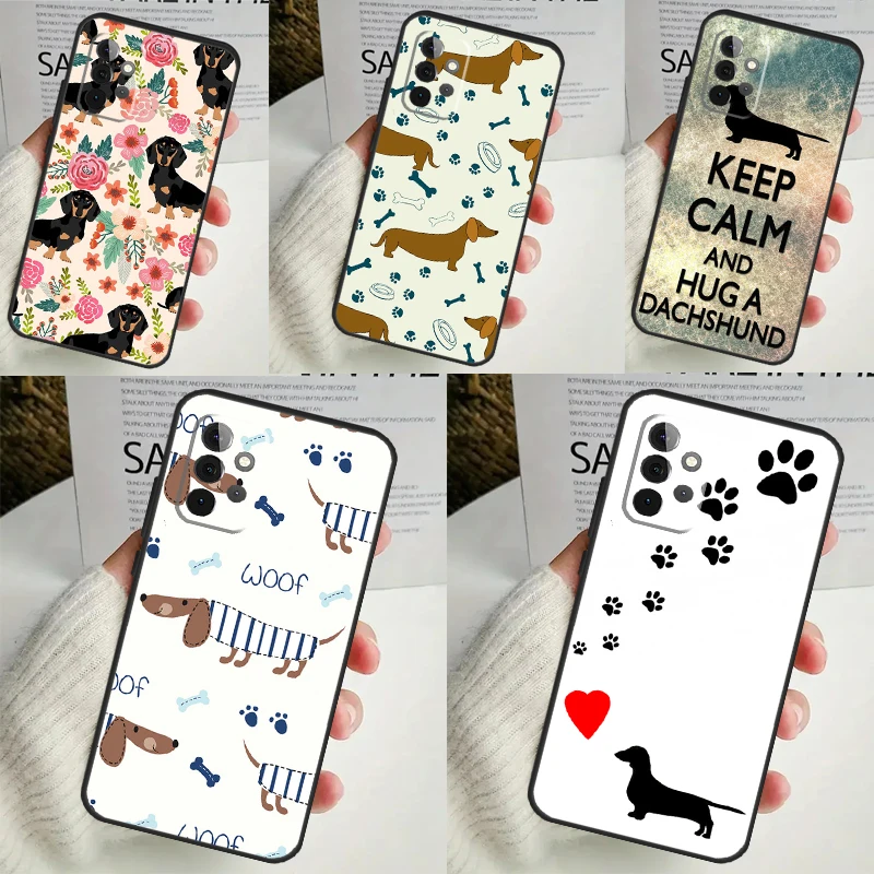 Sausage Dog Dachshund Quotes Case For Samsung Galaxy A55 A35 A25 A15 A51 A71 A12 A32 A52 A13 A33 A53 A14 A34 A54 Coque