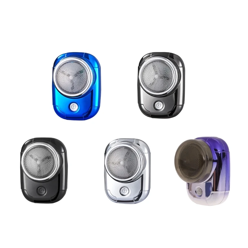 Barbeador elétrico portátil mini lâminas elétricas para homens rosto molhado barba barbeadores transporte da gota