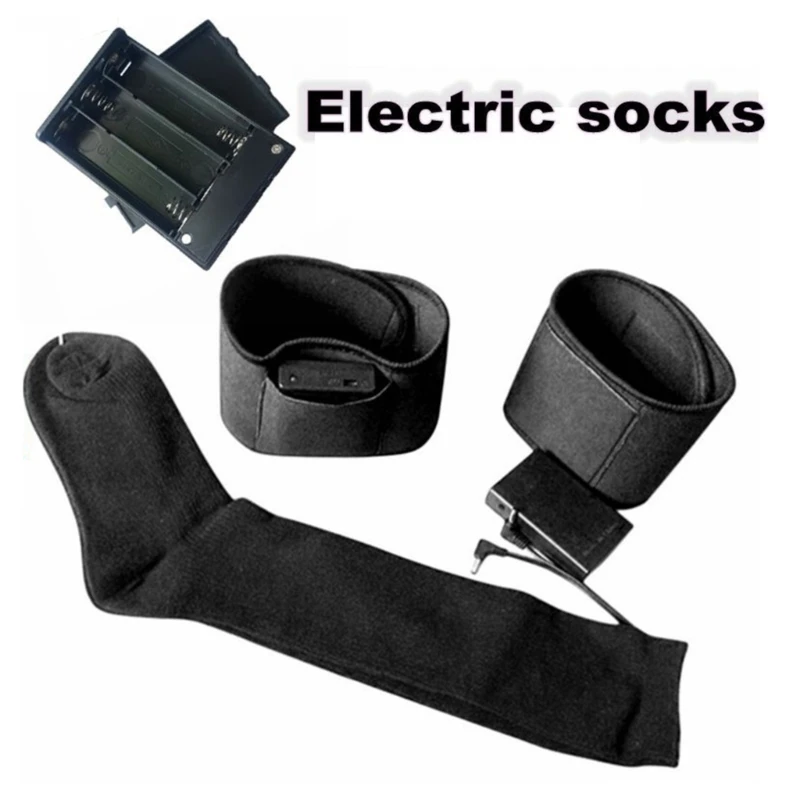 

Electric Foot Warmer Unisex Winter Battery Operated Cotton Heated Socks Hosiery