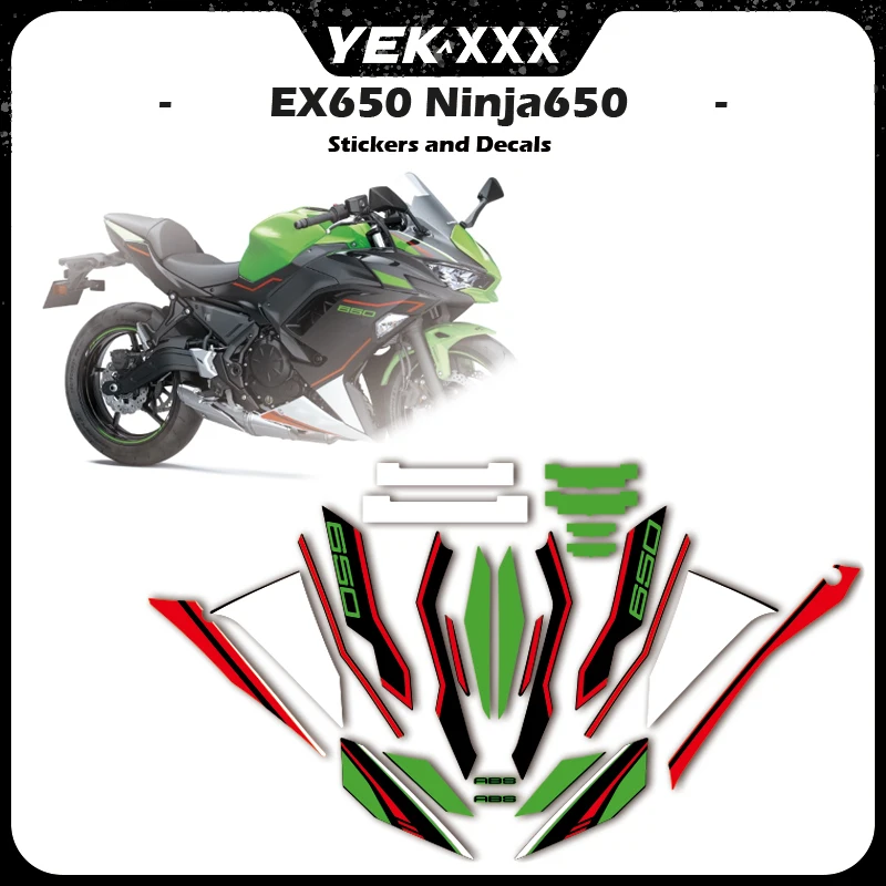 Motorcycle Fairing Shell Full Vehicle Sticker Full car stickers All LOGO For Kawasaki Ninja650 Ninja 650 EX650