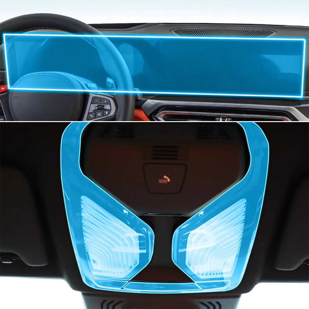 Transparente TPU-Schutzfolie für die Mittelkonsole des Getriebes im Autoinnenraum für BMW M2/M3 G87 G80 2023 Kratzfester PPF-Aufkleber – Detail 4