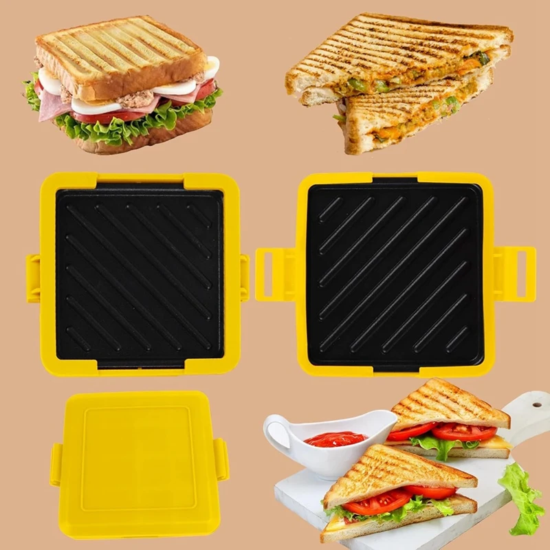 Microwave Toastie Maker  Microwave Toastie Sandwich Maker  No Electric Grilled Cheese Maker Microwave Grill Tray Crisper