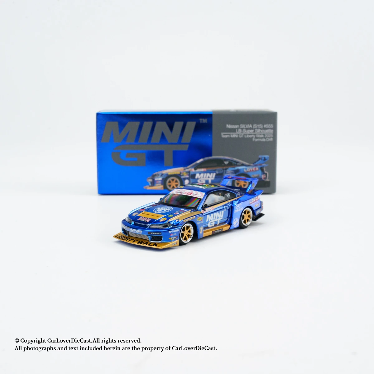 MINI GT 1:64 # 1057 Nissan LB-Super Silhouette S15 SILVIA Modelo de Carro em Liga Fundida Colecionável Presente Novo Produto de Junho