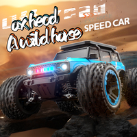 1:20 4WD RC Car 55KM/H With LED Professional Off-Road Racing Brushless 2.4G Remote Control Cars High Speed Drift Monster Truck