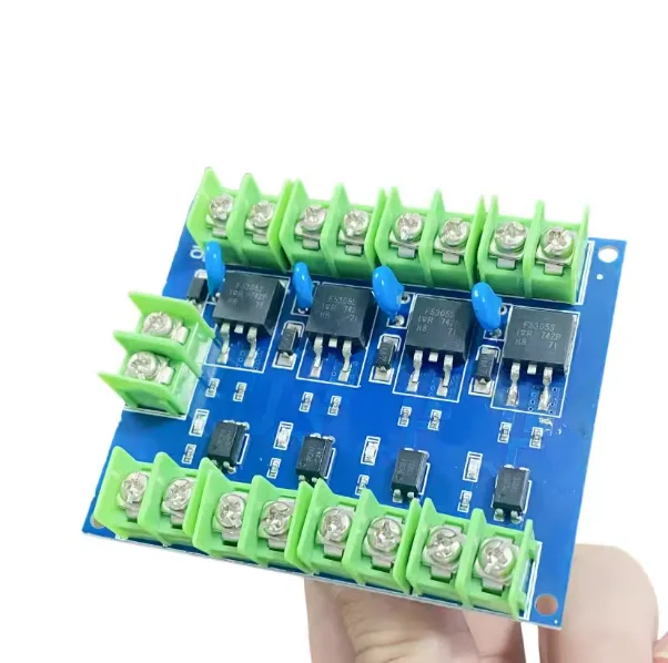 Transistor ad effetto di campo a quattro vie con controllo CC Scheda di controllo interruttore elettronico MOS Interruttore di trigger a impulsi Interruttore a 4 canali