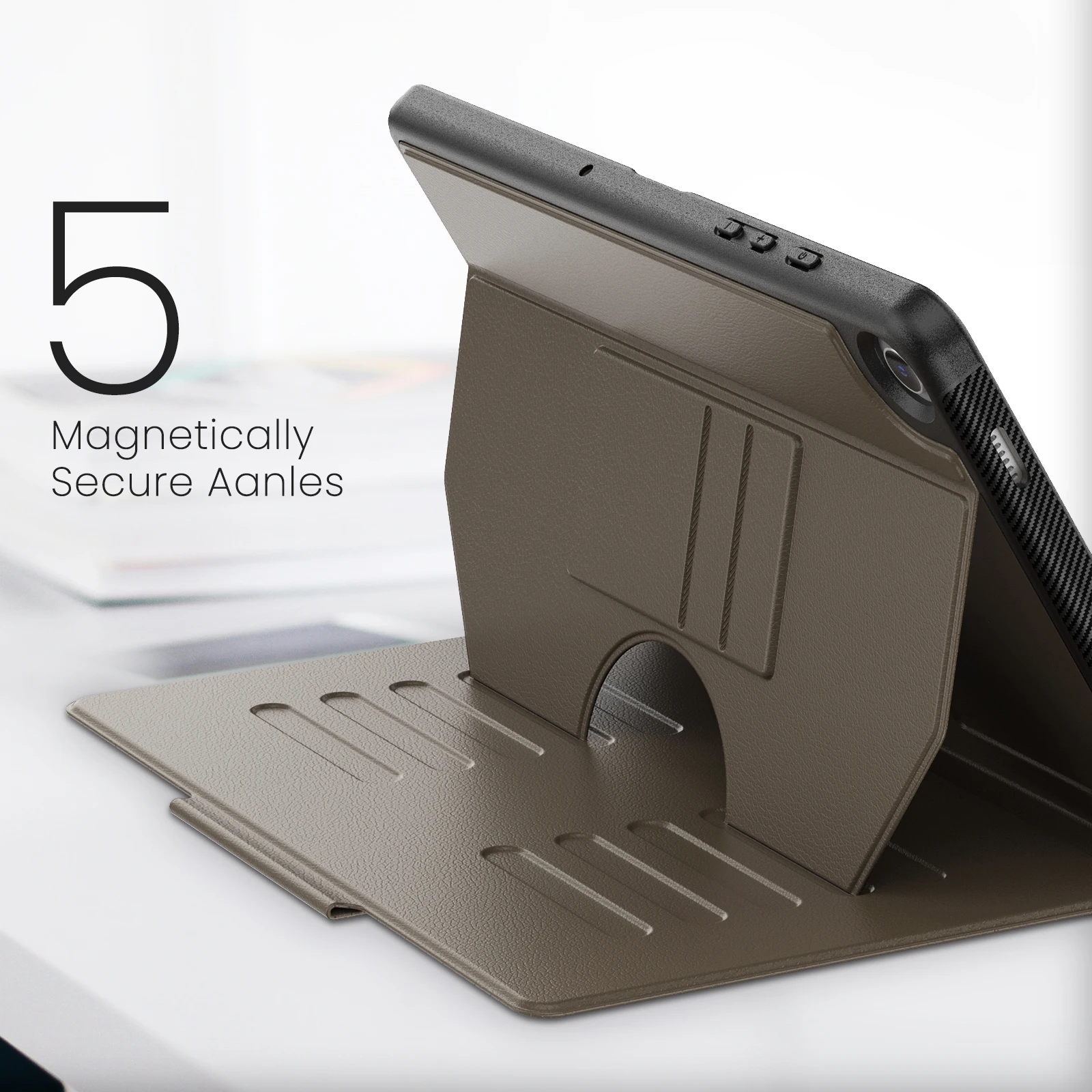 حافظة مغناطيسية لهاتف سامسونج جالاكسي تاب A9 بلس 2023 11 "SM-X210 SM-X215 SM-X216B غطاء حامل متعدد الزوايا فاخر من جلد البولي يوريثان