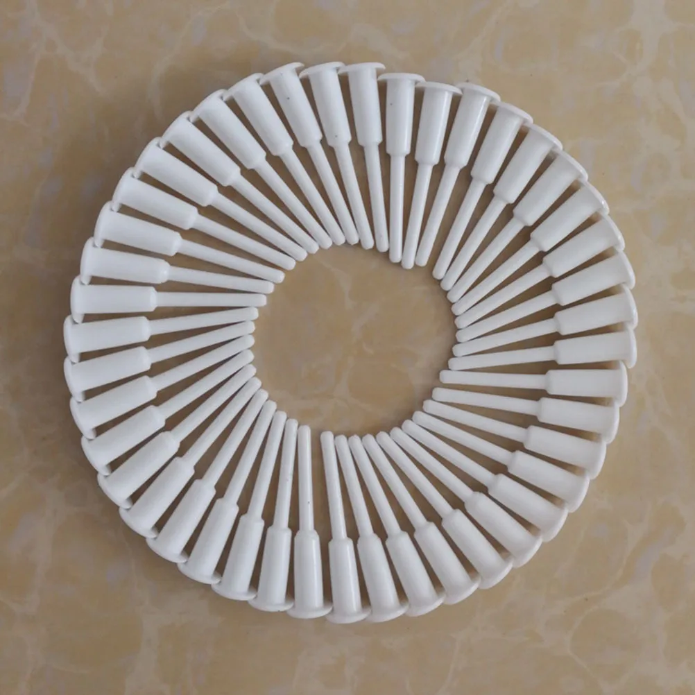 50 قطعة من سدادات سدادة الهواء لكرة اليوجا من البلاستيك الفاخر لممارسة البيلاتيس في صالة الألعاب الرياضية، قابس كروي أبيض سهل