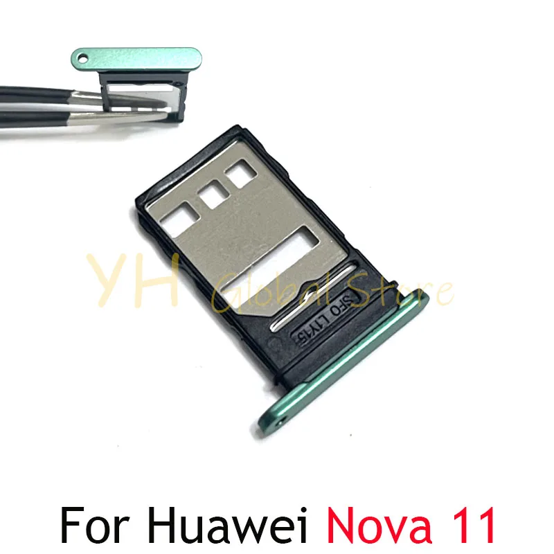 20PCS For Huawei Nova 10 11 11i Pro SE Sim Card Slot Tray Holder Sim Card Repair Parts