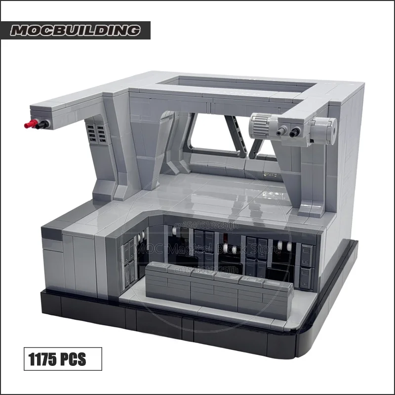 Command Bridge Diorama Moc Bouwstenen Space Movie Architecture Technologie Bakstenen Diy Assemblage Display Speelgoed Kerstcadeau