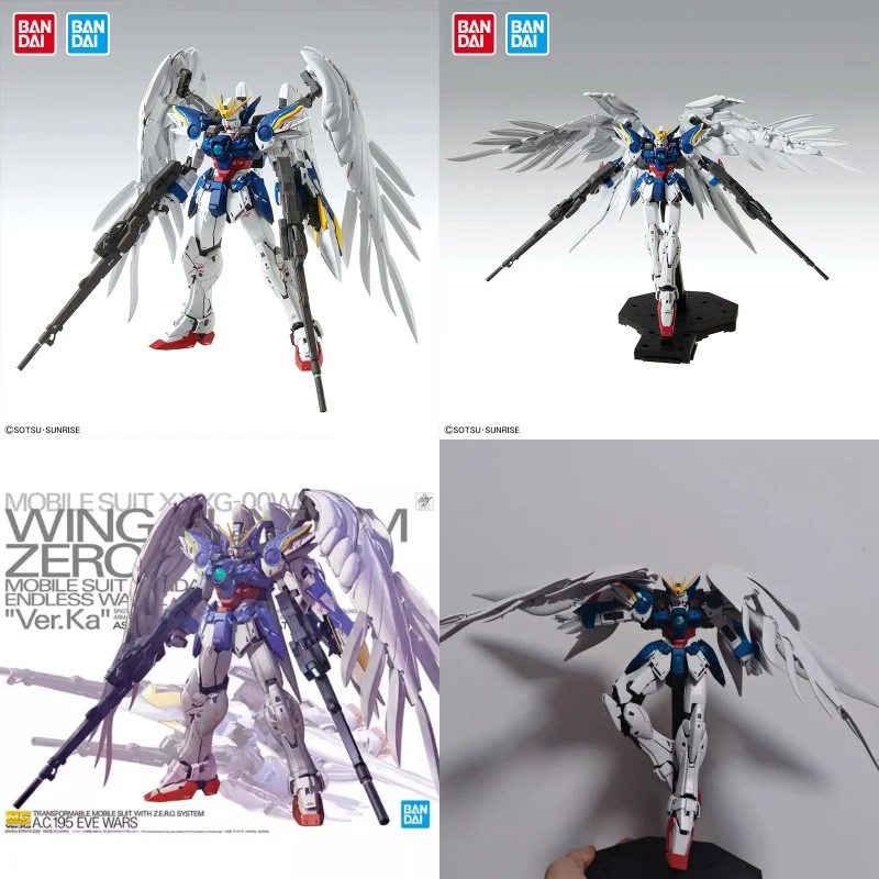 

Original Bandai Gundam Mg Wing Zero Ew Ver Ka Angel Assembly Model Toys Collectible Anime Action Figure Model Toys Ornament Gift