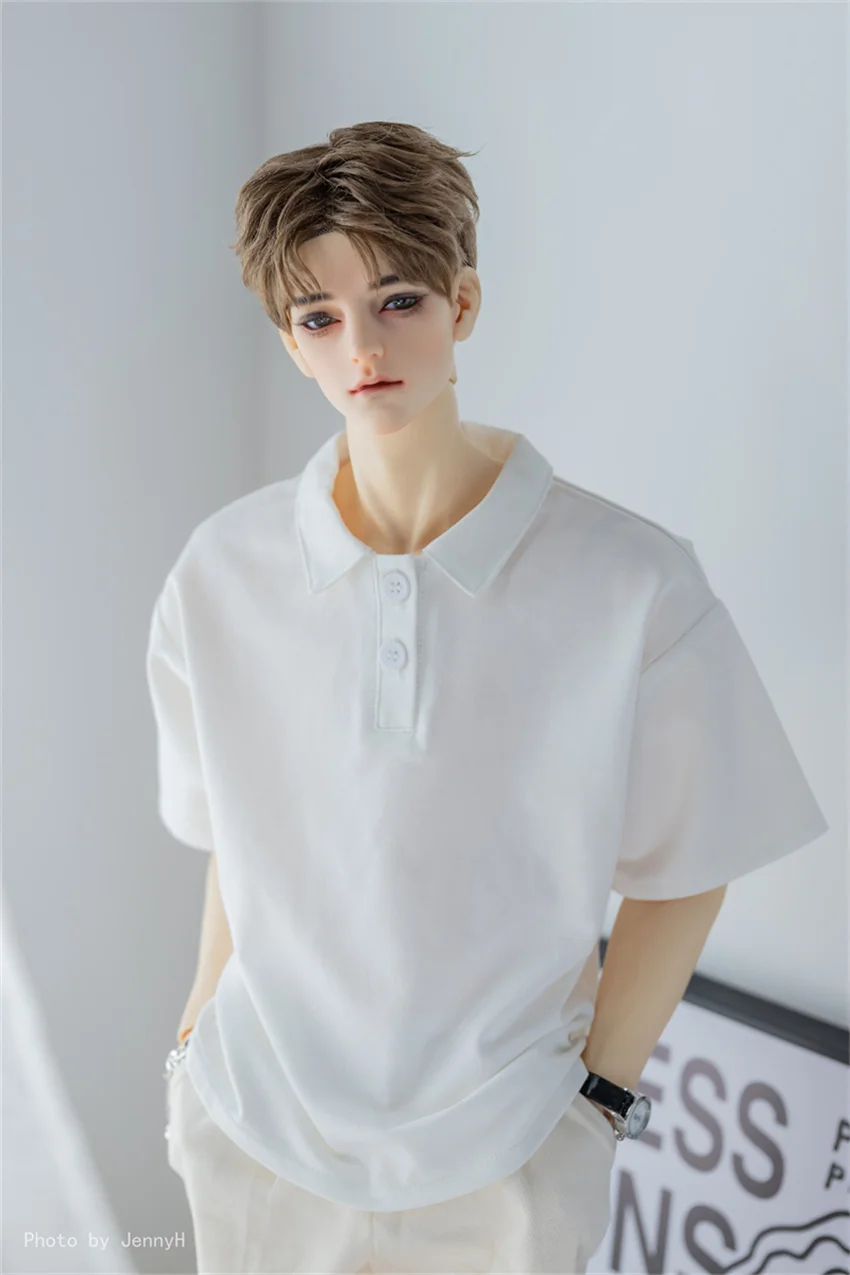 BJD Doll Clothes Men's Short Sleeve 1/3& Uncle Casual Top Short Sleeve bjd Doll Accessories