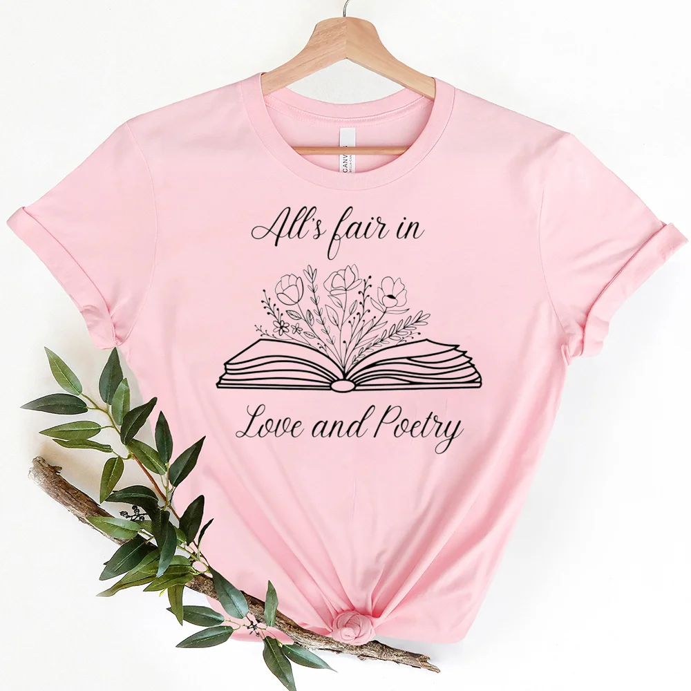 Album All Is Fair in Love and Poetry The Tourtured Poets Department  T Shirt for Women TTPD Eras Tour Short Sleeve Reviews Many