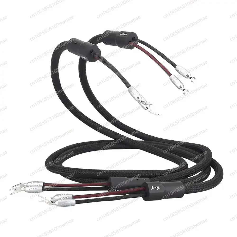 

Viborg VS901 High Fidelity Speaker Cable With Viborg Pure Copper Banana Plug Biwire Speaker Cable for HiFi, Home Cinema 2/2.5/3M
