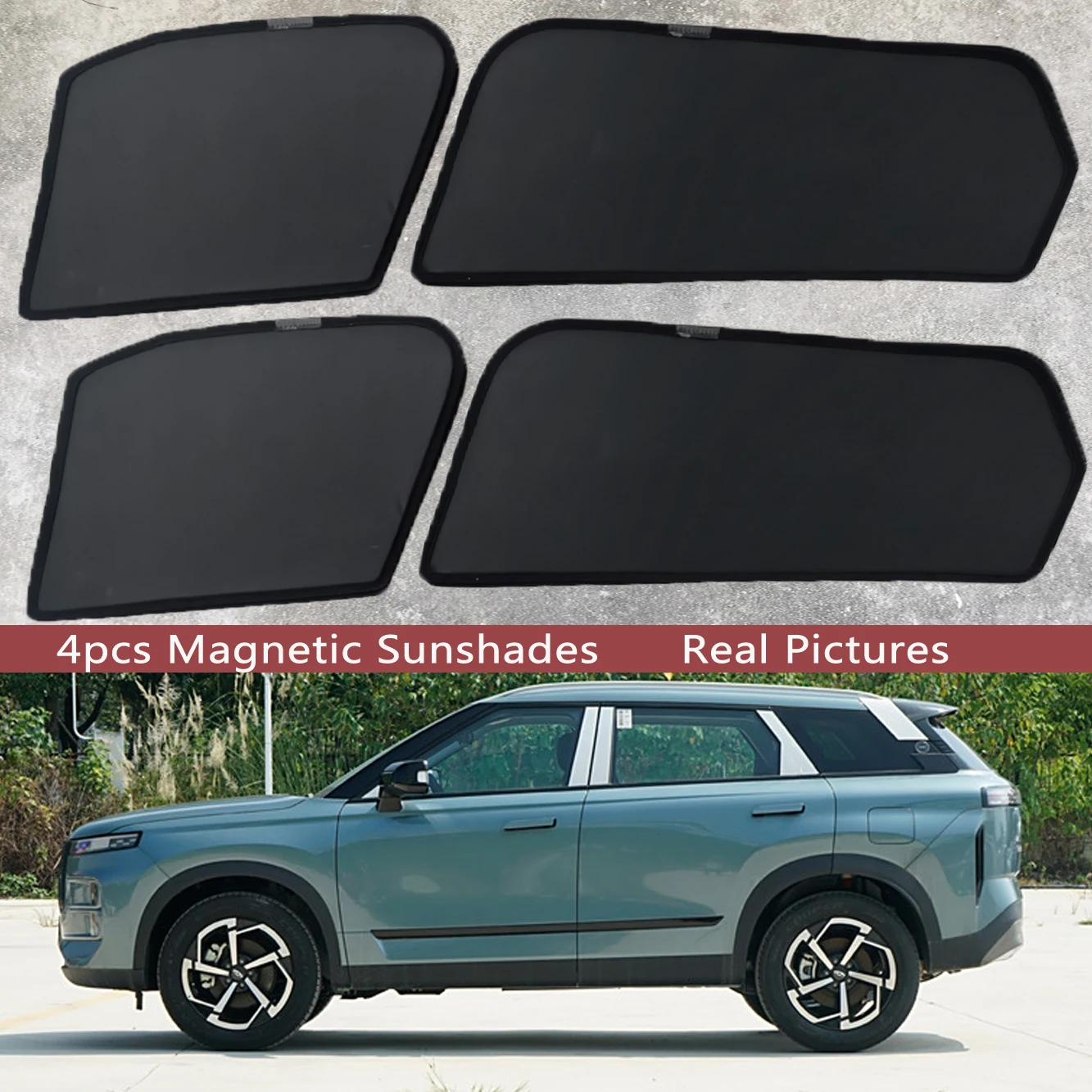 Magnetic Car Sunshade Shield Windshield Frame Curtain Sun Shades For Chery Explore 06 Exploration JAECOO 7 J7 2023 2024 2025