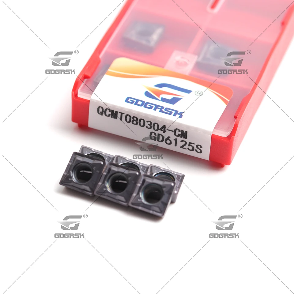 

QCMT050204 QCMT060204 QCMT070304 QCMT080304 QCMT10T304 CM LF6018S CNC lathe turning tool high-quality hard alloy blade