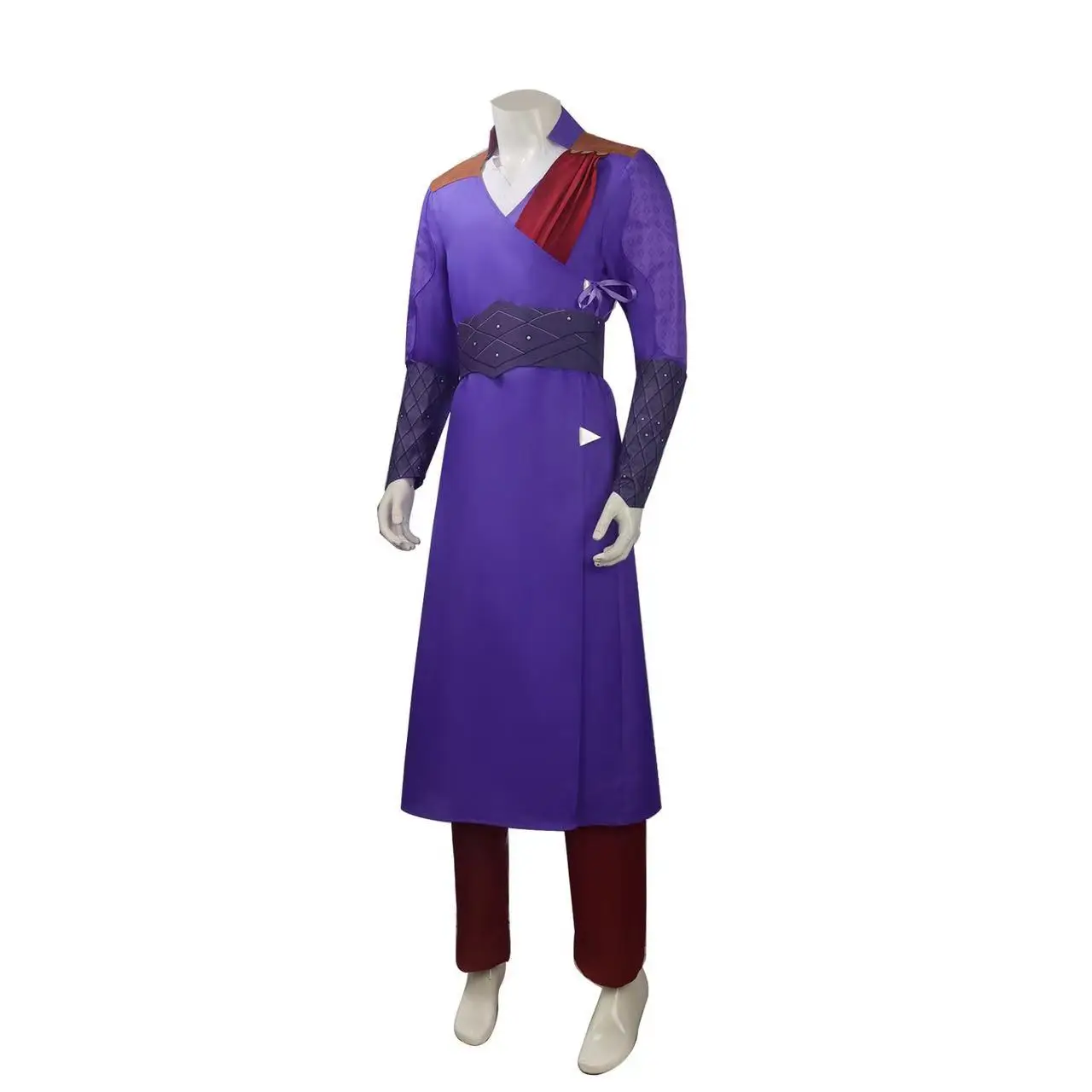 Baldur Cosplay Traje para Homens, Cos Gate Robe Roxo, Conjunto Completo De Carnaval De Halloween