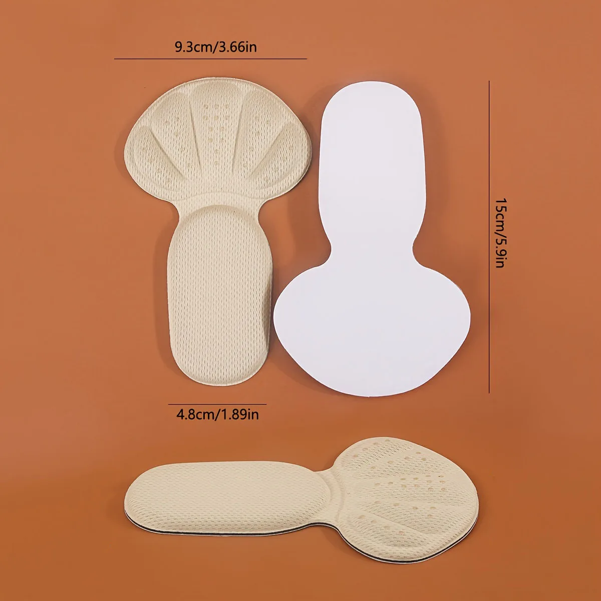2/4/6/8 pieces Soft TPE Anti-Slip Heel Cushion Pads with Breathable Damping, Adjustable Height, and Cuttable Design image 4