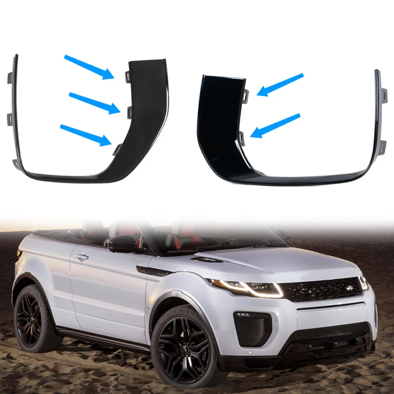 Front Bumper Fog Light Lamp Cover Trim For Land Rover/Range Rover Evoque 2016-2019 Driving Light Cover Grille LR079387 LR079375