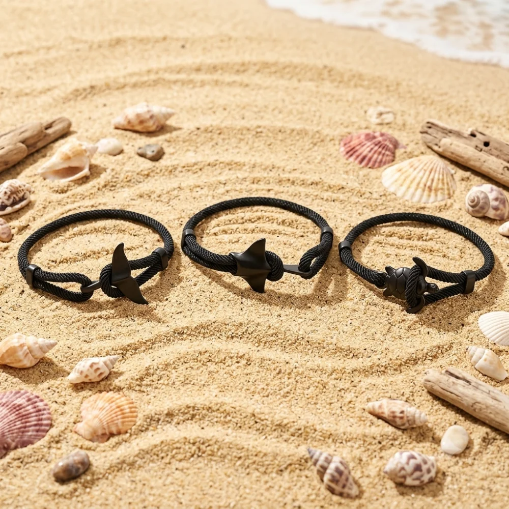 Men'S Vacation Accessories - Juego de 3 pulseras apilables de