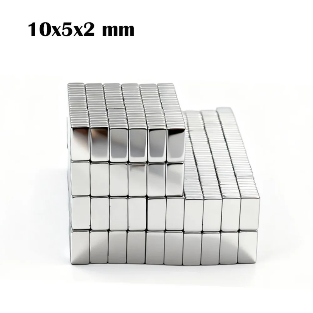 

5-200 Pcs Super Powerful Block Magnet Neodymium Magnet NdfeB N35 Strong Permanent Magnetic imanes Refrigerator Magnet 10x5x2mm