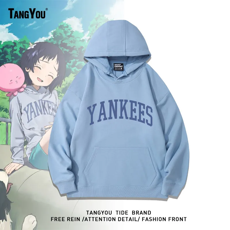 

Толстовка-худи из теплого хлопка с длинными рукавами и принтом Original Sin Squid, модная уличная одежда для весны, осени и зимы