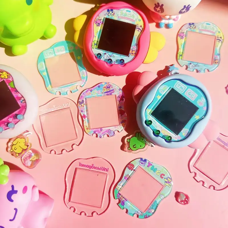 

New For Tamagotchi Uni Clear Transparent Replacement Panel Printed Panel With Logo Cute Style Game console accessories Gift