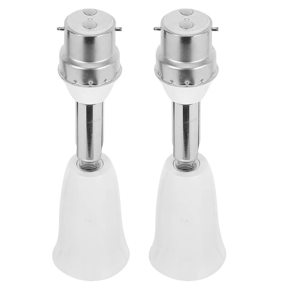 

2Pcs E27 Bulb Socket Extension Adapter with 150W High Power Capacity 110V-250V Voltage Compatibility for Indoor Outdoor Lamp