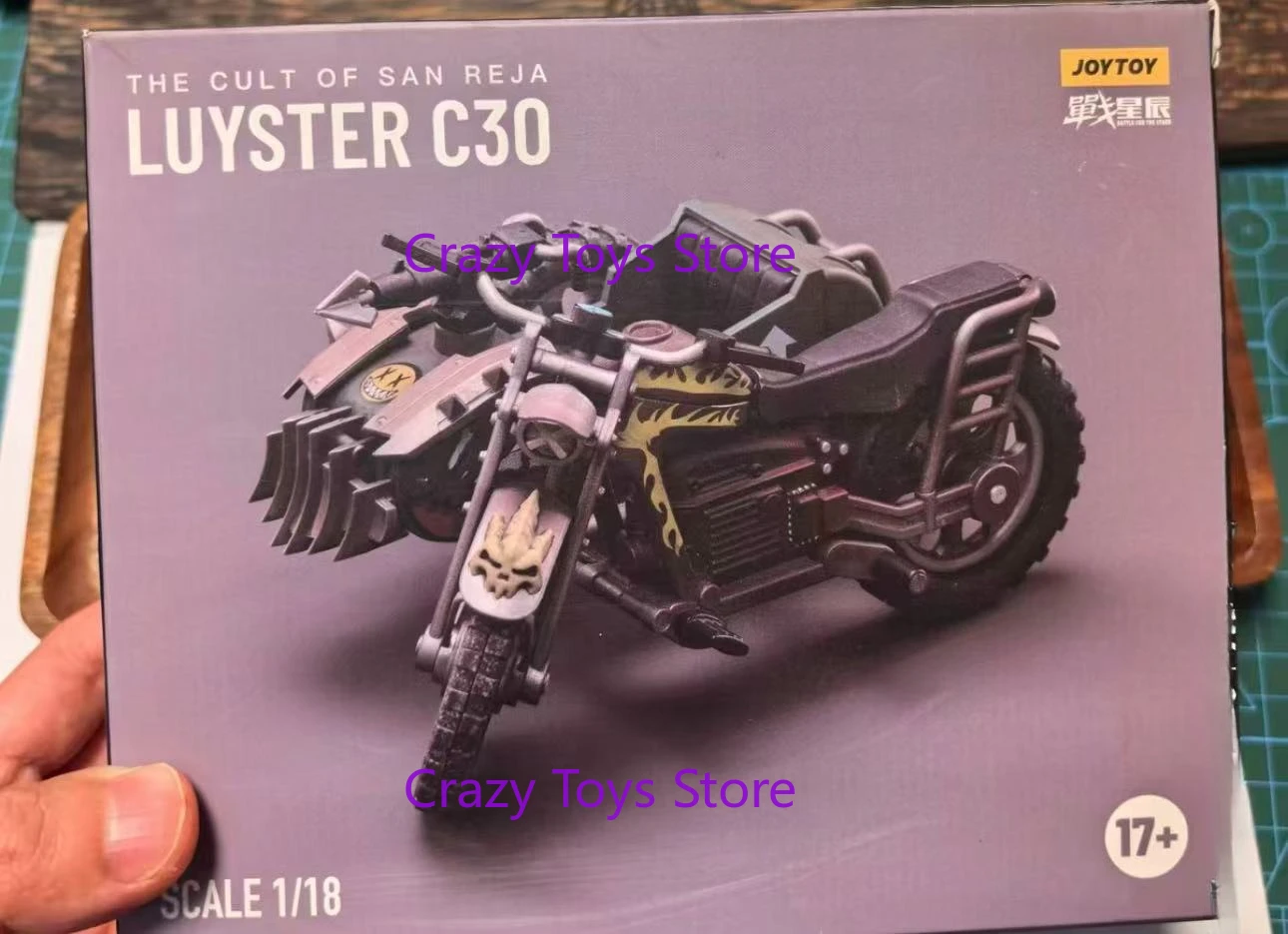 Joytoy-Action 3,75 pulgadas, motocicleta, la adoración de St. Reese Luster C30, juguetes ensamblados de anime, ajuste manual, 1/18