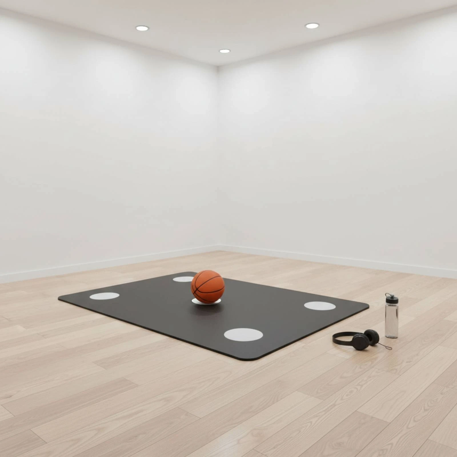 

Basketball Footwork Mat Anti-Slip Basketball Dribbling Mat Improves Coordination PVC for Home Practice