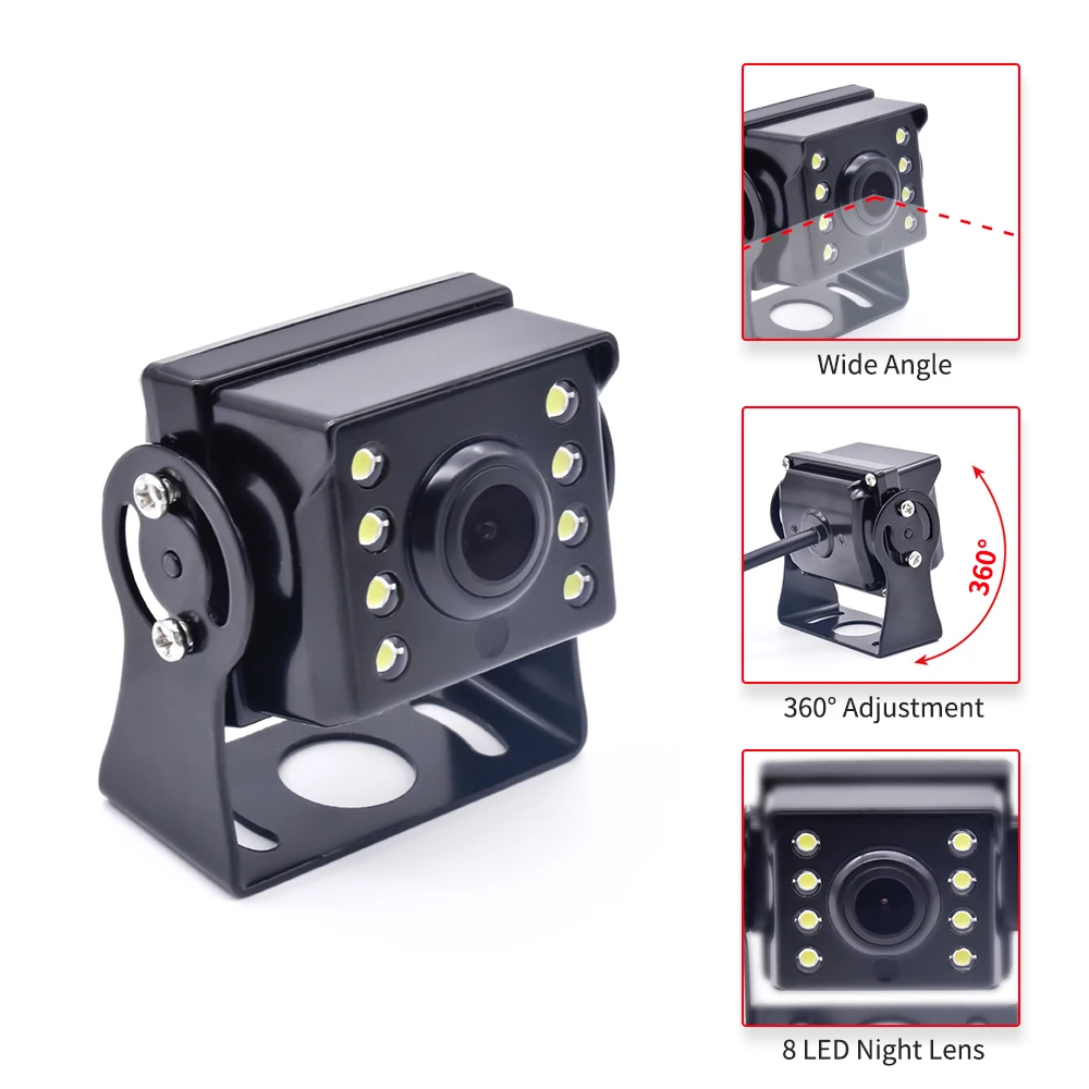 AHD 1080P Reverse Truck Camera with Starvis Night Vision 170 Degree Wide Angle Blind Spot Monitoring for Semi-Truck