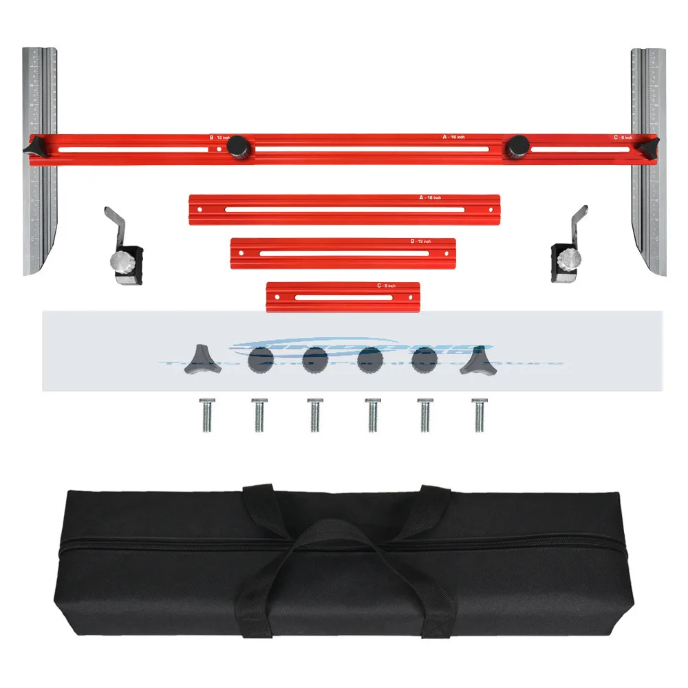 

Stair Tread Gauge Aluminum Alloy Stair Measuring Ruler Decoration Tool with Lock Ruler