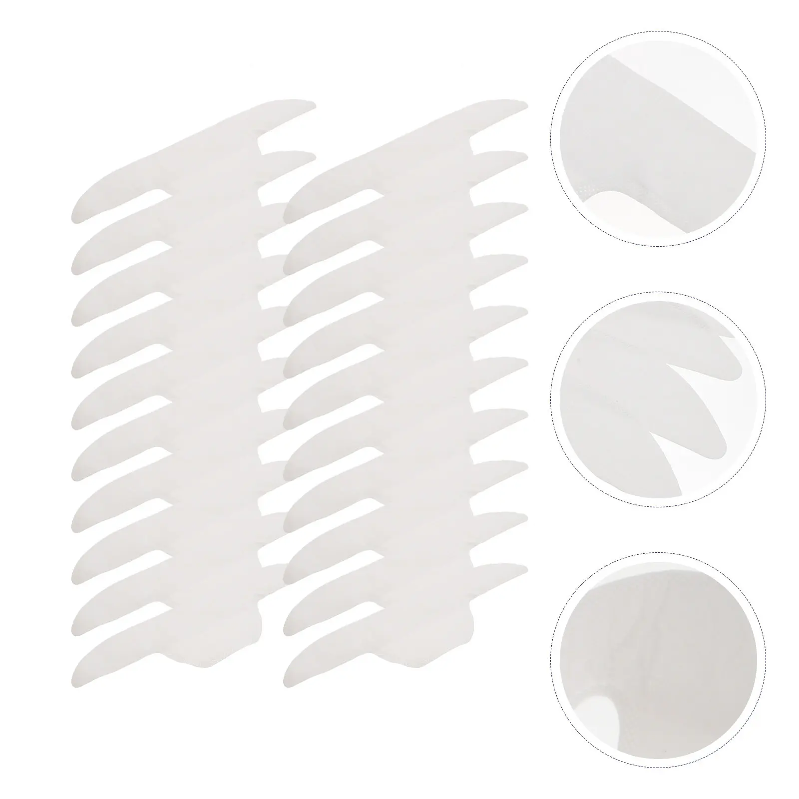 

20 шт. невидимых впитывающих пот наклеек для воротников, дышащие легкие клейкие подушечки для деловых рубашек